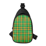 St. Patrick's Day Buffalo Check Print Chest Bag