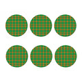 St. Patrick's Day Buffalo Check Print Coaster Set