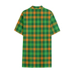 St. Patrick's Day Buffalo Check Print Cotton Hawaiian Shirt
