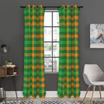 St. Patrick's Day Buffalo Check Print Curtain