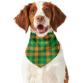 St. Patrick's Day Buffalo Check Print Dog Bandana