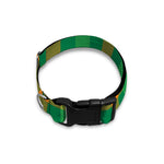 St. Patrick's Day Buffalo Check Print Dog Collar