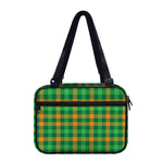 St. Patrick's Day Buffalo Check Print Double Strap Bible Bag