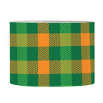 St. Patrick's Day Buffalo Check Print Drum Lamp Shade