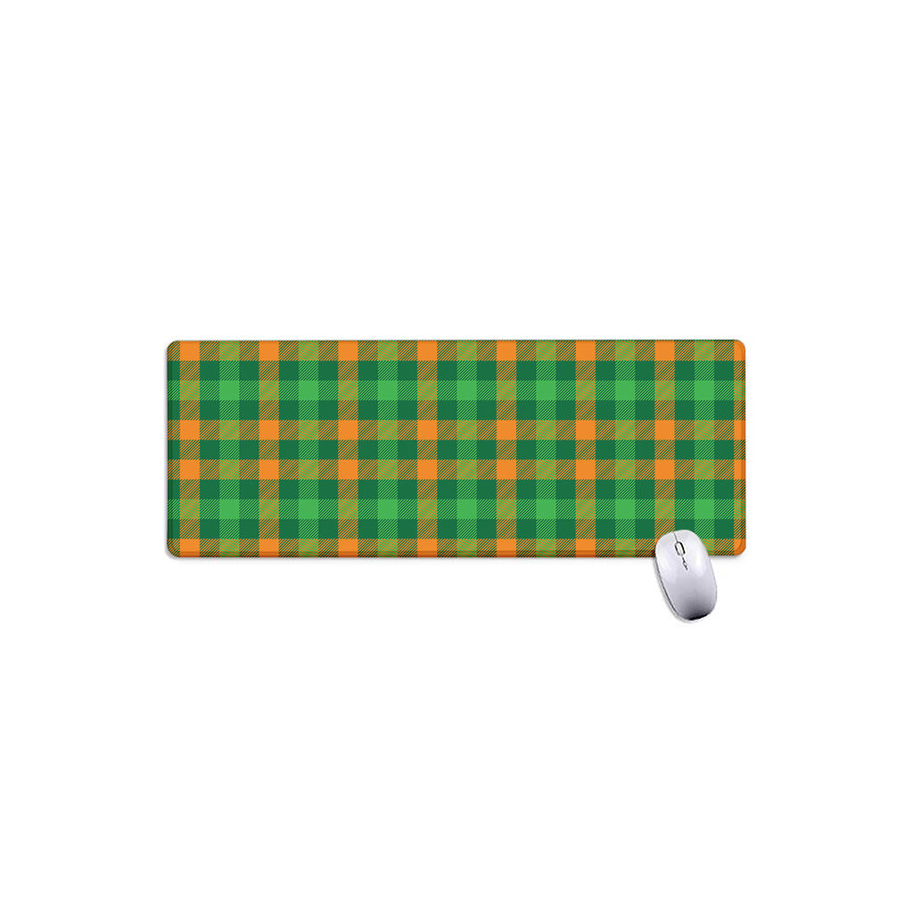 St. Patrick's Day Buffalo Check Print Extended Mouse Pad