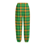 St. Patrick's Day Buffalo Check Print Fleece Lined Knit Pants