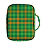 St. Patrick's Day Buffalo Check Print Front Pocket Bible Bag