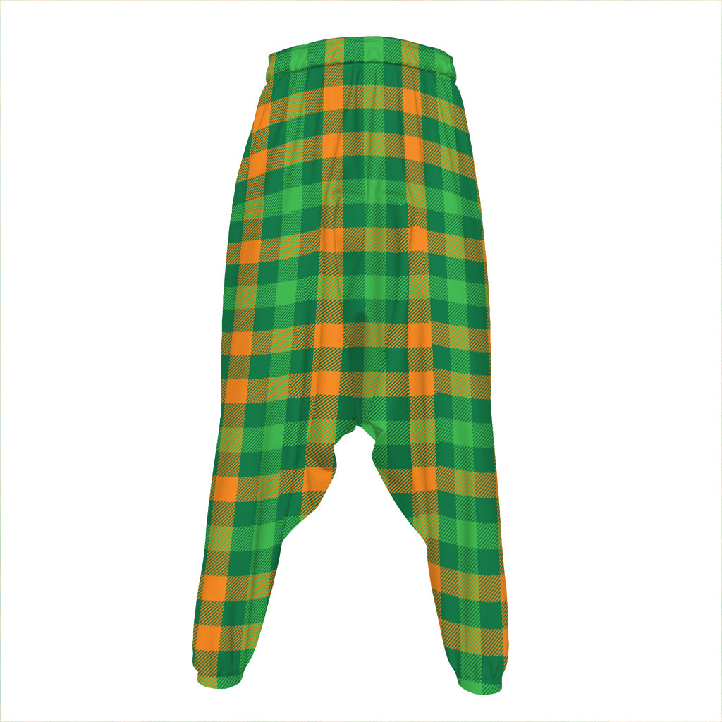 St. Patrick's Day Buffalo Check Print Hammer Pants