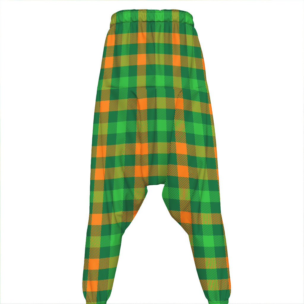 St. Patrick's Day Buffalo Check Print Hammer Pants