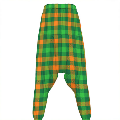 St. Patrick's Day Buffalo Check Print Hammer Pants