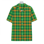 St. Patrick's Day Buffalo Check Print Hawaiian Shirt