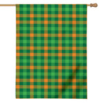 St. Patrick's Day Buffalo Check Print House Flag