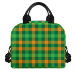 St. Patrick's Day Buffalo Check Print Insulated Lunch Bag