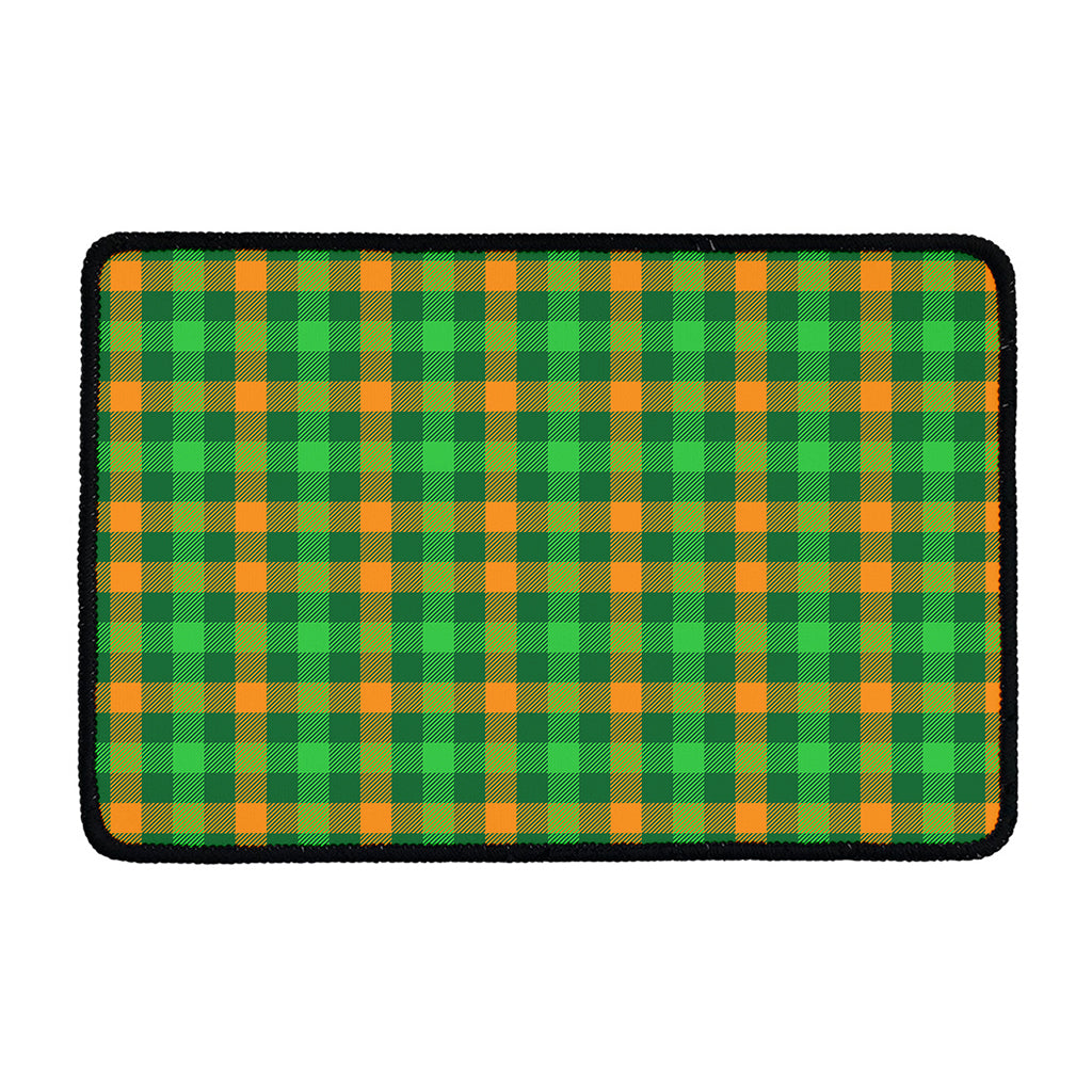 St. Patrick's Day Buffalo Check Print Kitchen Mat