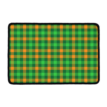 St. Patrick's Day Buffalo Check Print Kitchen Mat