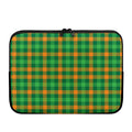 St. Patrick's Day Buffalo Check Print Laptop Sleeve