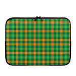 St. Patrick's Day Buffalo Check Print Laptop Sleeve
