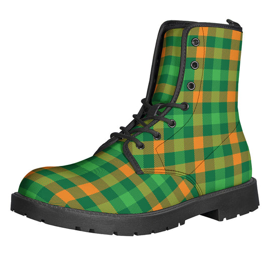 St. Patrick's Day Buffalo Check Print Backpack