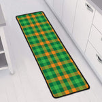 St. Patrick's Day Buffalo Check Print Long Kitchen Mat