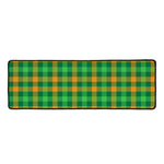 St. Patrick's Day Buffalo Check Print Long Kitchen Mat