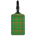 St. Patrick's Day Buffalo Check Print Luggage Tag