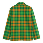 St. Patrick's Day Buffalo Check Print Men's Cotton Blazer
