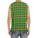 St. Patrick's Day Buffalo Check Print Men's Fitness Tank Top