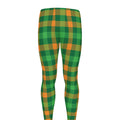 St. Patrick's Day Buffalo Check Print Men's Leggings