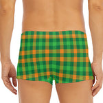 St. Patrick's Day Buffalo Check Print Men's Short Boxer Briefs