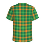St. Patrick's Day Buffalo Check Print Men's Sports T-Shirt