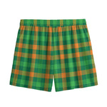 St. Patrick's Day Buffalo Check Print Mesh Shorts
