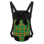 St. Patrick's Day Buffalo Check Print Pet Carrier Backpack