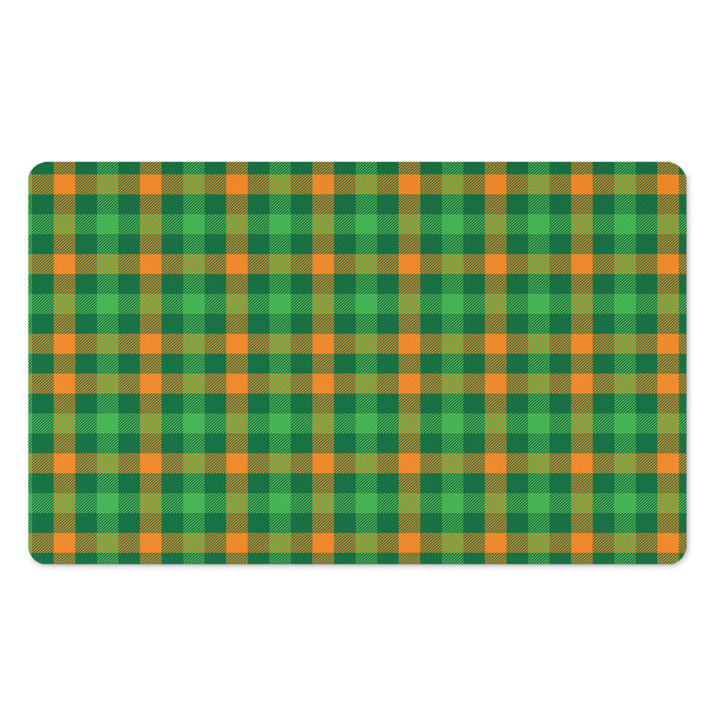 St. Patrick's Day Buffalo Check Print Polyester Doormat