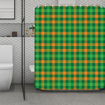 St. Patrick's Day Buffalo Check Print Polyester Shower Curtain