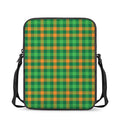 St. Patrick's Day Buffalo Check Print Rectangular Crossbody Bag