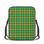 St. Patrick's Day Buffalo Check Print Rectangular Crossbody Bag