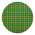 St. Patrick's Day Buffalo Check Print Round Blanket