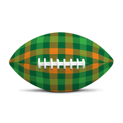 St. Patrick's Day Buffalo Check Print Rugby Ball