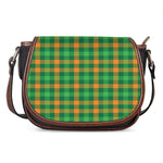 St. Patrick's Day Buffalo Check Print Saddle Bag
