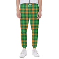 St. Patrick's Day Buffalo Check Print Joggers