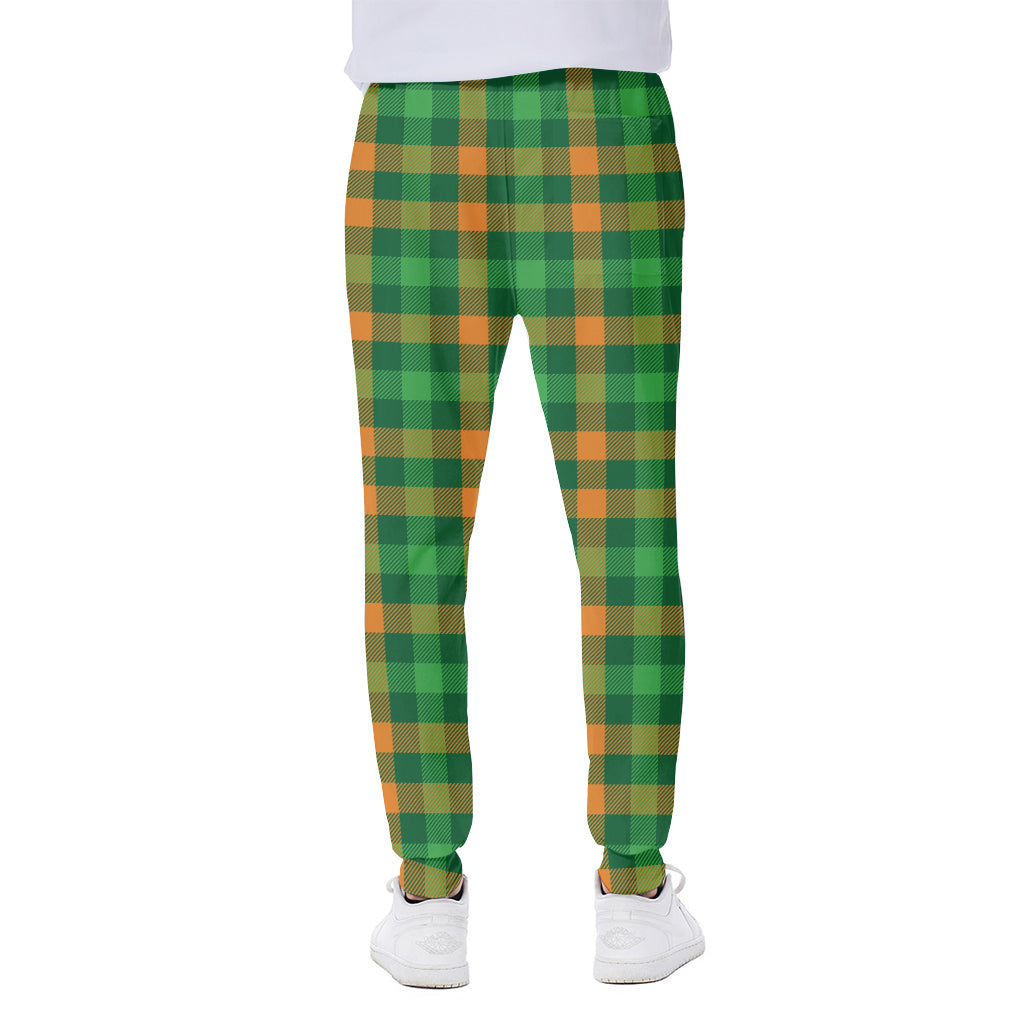 St. Patrick's Day Buffalo Check Print Scuba Joggers