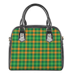 St. Patrick's Day Buffalo Check Print Shoulder Handbag