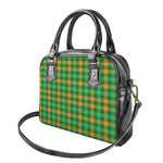 St. Patrick's Day Buffalo Check Print Shoulder Handbag