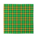 St. Patrick's Day Buffalo Check Print Silk Bandana