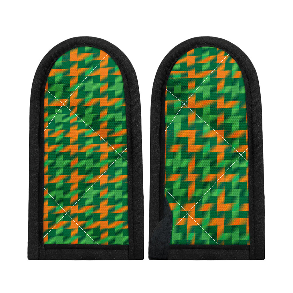 St. Patrick's Day Buffalo Check Print Skillet Handle Cover