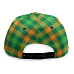 St. Patrick's Day Buffalo Check Print Snapback Cap