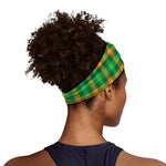 St. Patrick's Day Buffalo Check Print Sports Headband