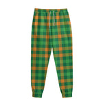St. Patrick's Day Buffalo Check Print Sweatpants