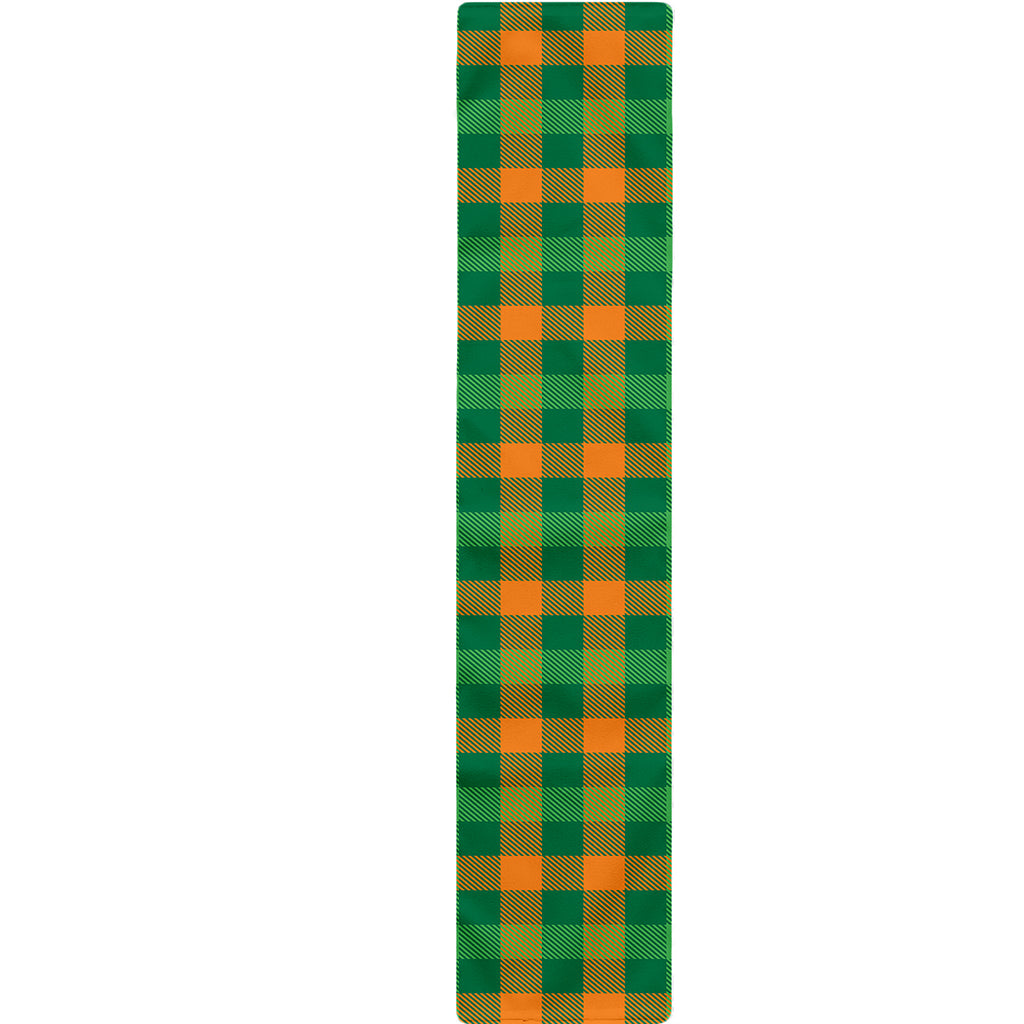 St. Patrick's Day Buffalo Check Print Table Runner