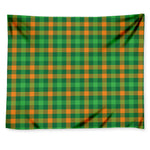 St. Patrick's Day Buffalo Check Print Tapestry